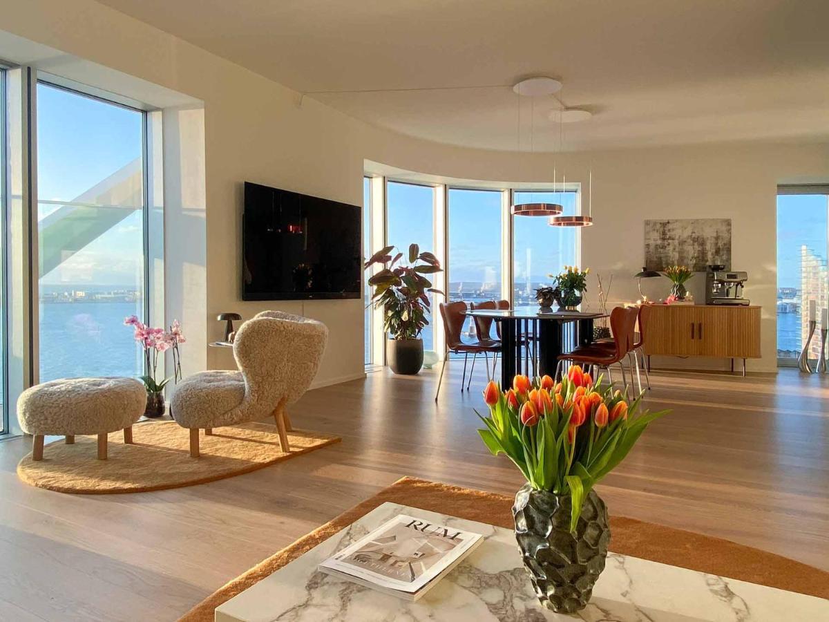 אורהוס Amazing Sea View Apartment מראה חיצוני תמונה