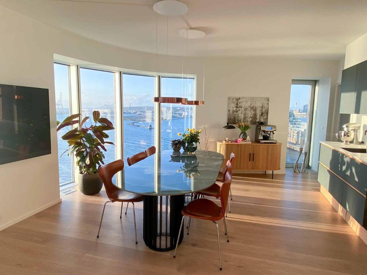 אורהוס Amazing Sea View Apartment מראה חיצוני תמונה