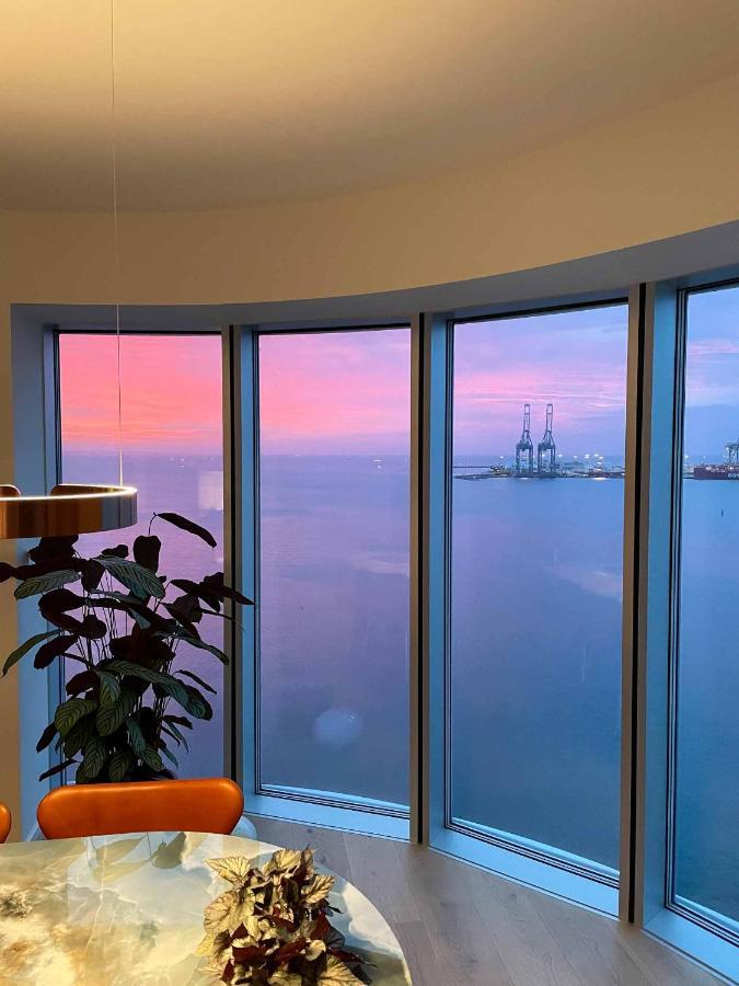 אורהוס Amazing Sea View Apartment מראה חיצוני תמונה